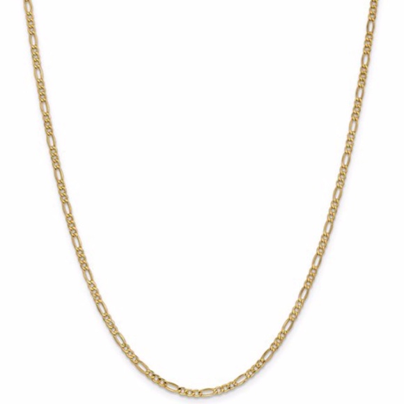 Other - 14k Figaro Chain 2.5mm Semi-Solid